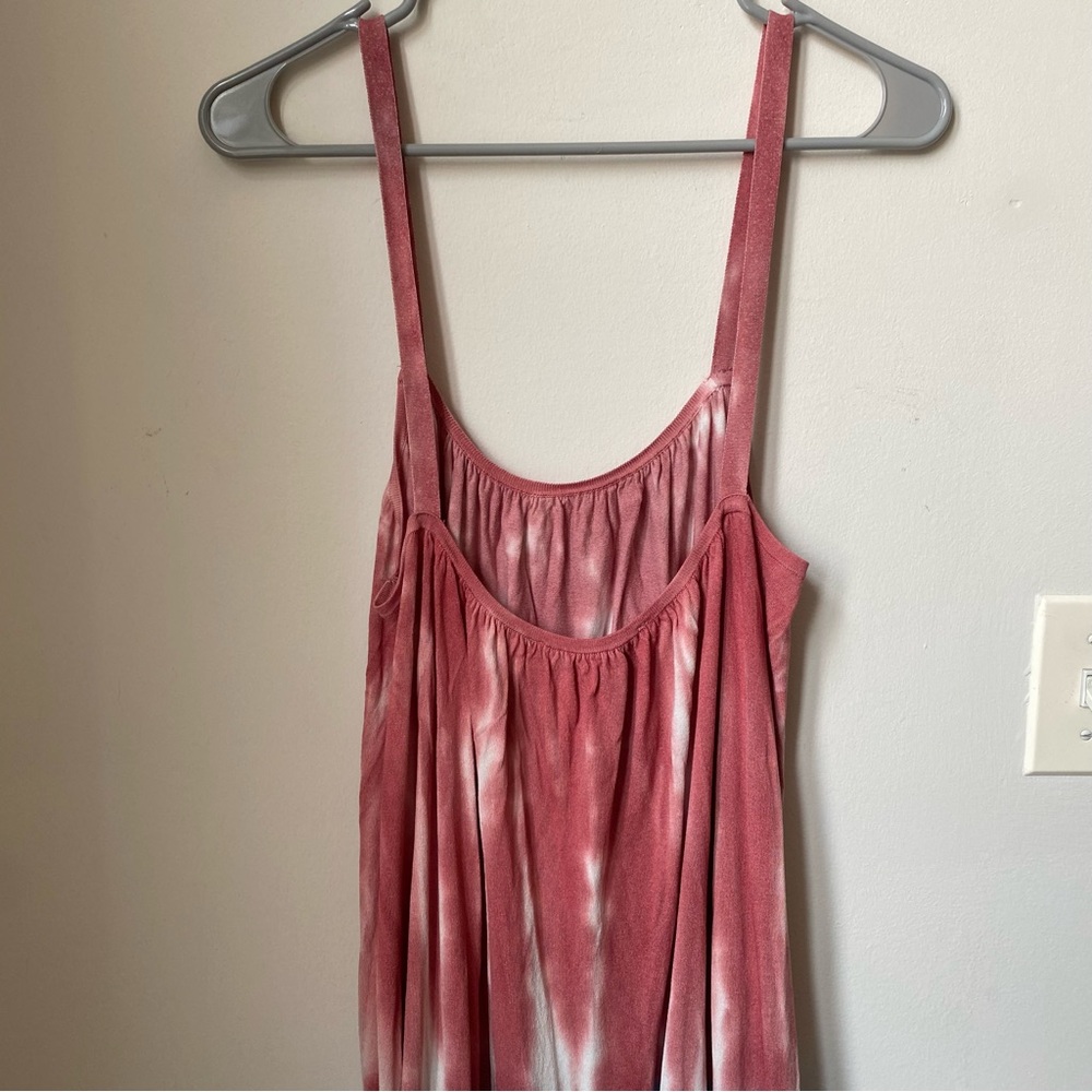 NWT Zara Pink Tie-Dye Maxi Dress size L - Picture 6 of 7